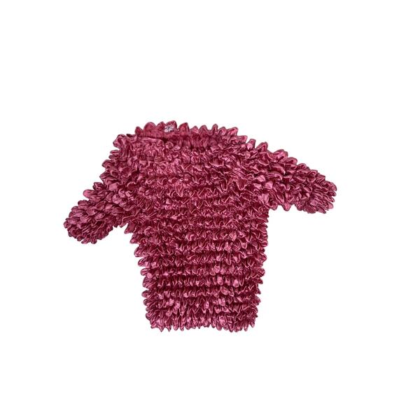 Unbranded Tops - 90s Dust Rose Pink Stretchy Shirt Magic Stretch Vintage Y2K Top